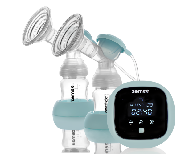 Zomee Z1 pump with bottles