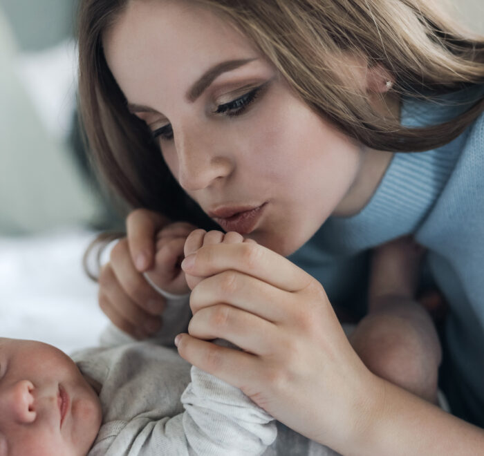 Mom with baby