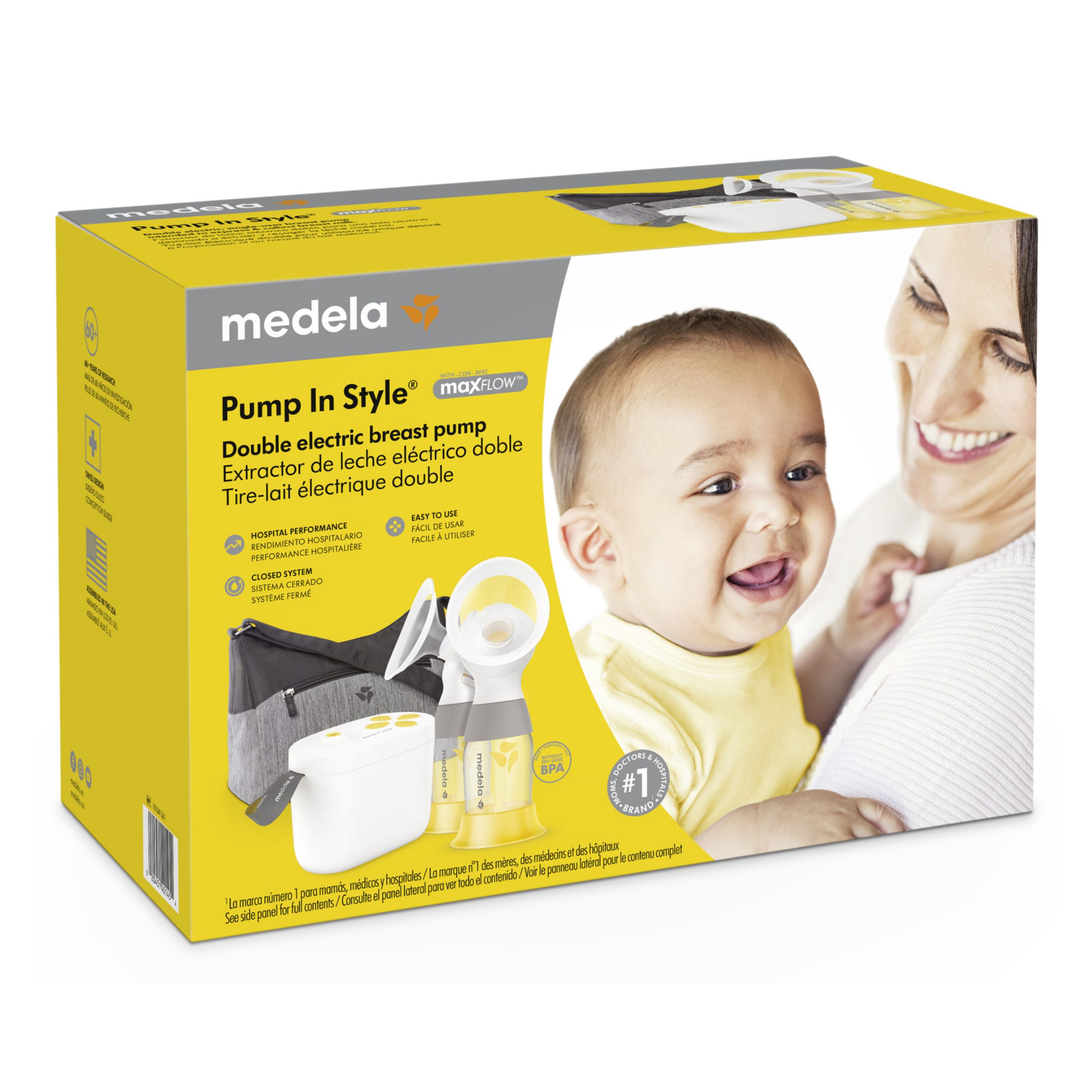 Medela Pump In Style Double Electric Breast Pump (Tote Bag) : :  Baby