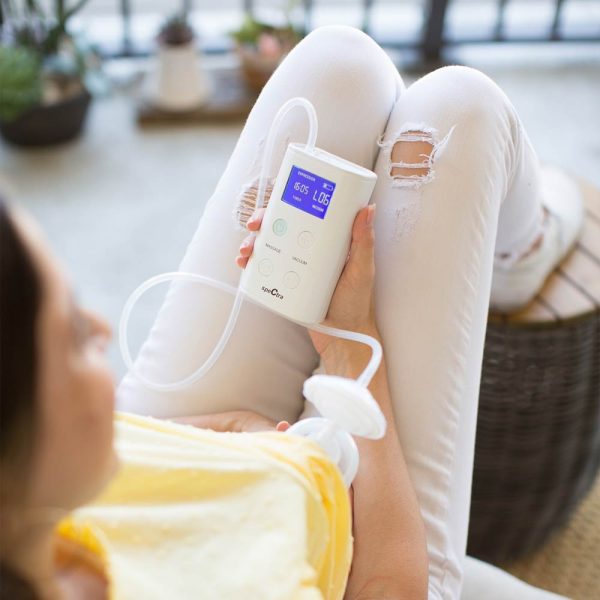 Spectra 9Plus Breast Pump in Use on lap