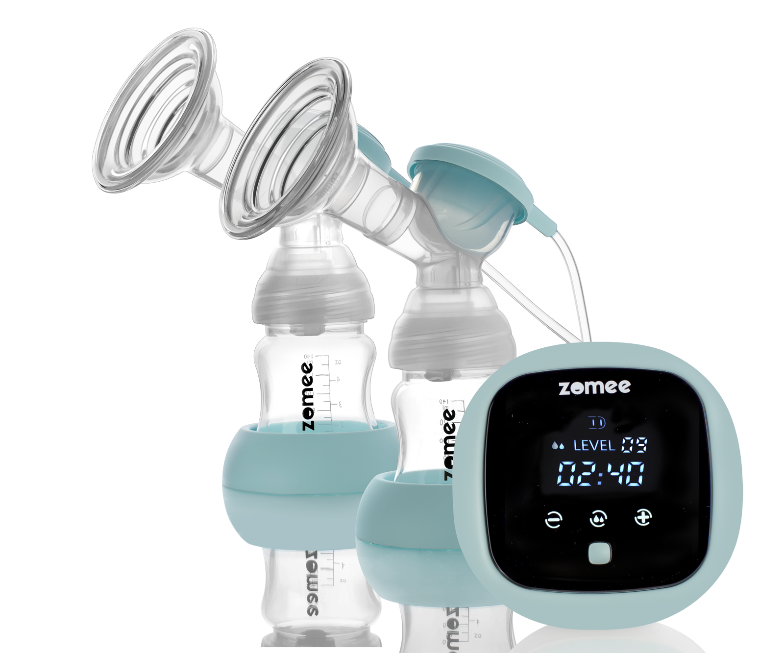 Zomee Z1 pump with bottles
